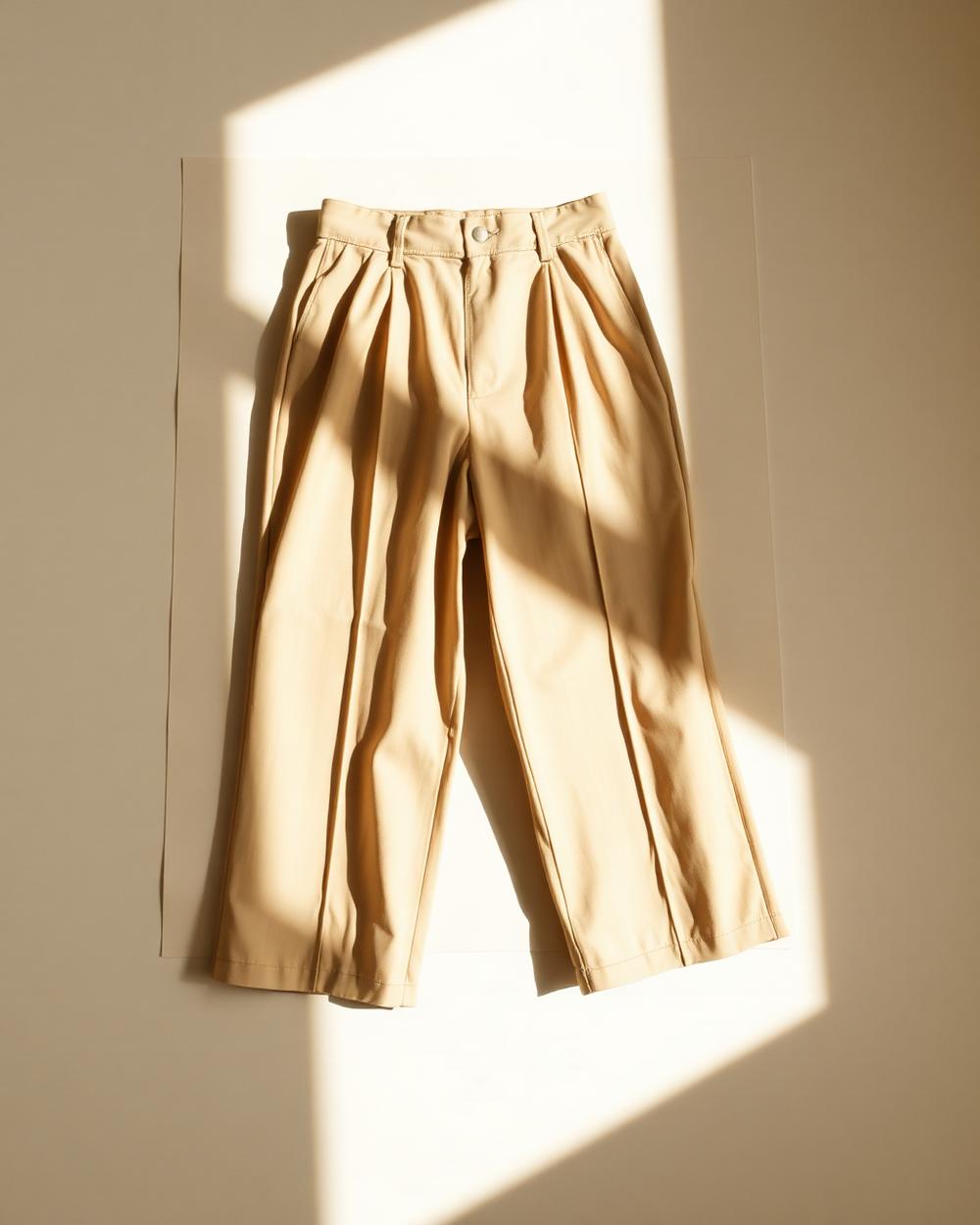 Pleated Wide Trouser
